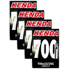 Kenda 700x23-25c Bicycle Inner Tubes - 48mm Long Presta Valve - FOUR (4) PACK - B01LYUXWYD